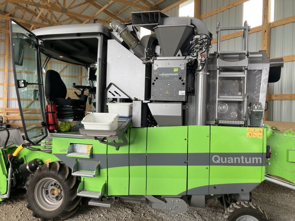 Phippen said the equipment used to harvest pennycress is unique because it separates and bags...
