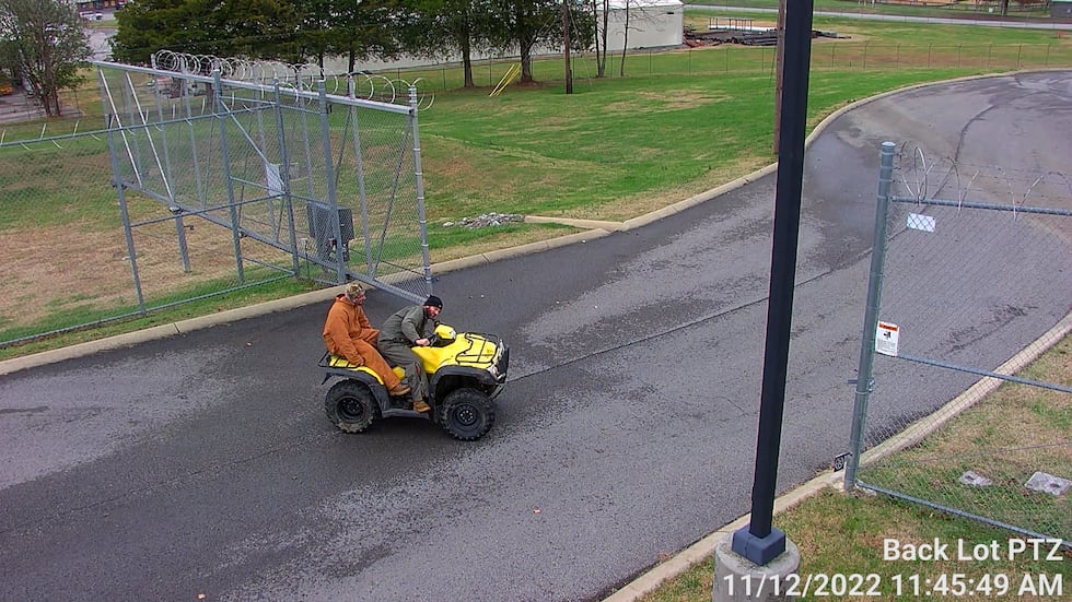 Authorities said Eric James Short and Michael Brandon Bowden got away on a Honda foreman...