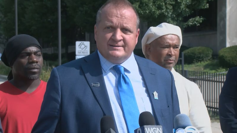 Tom DeVore speaks during a press conference in Markham on September 15, 2022.