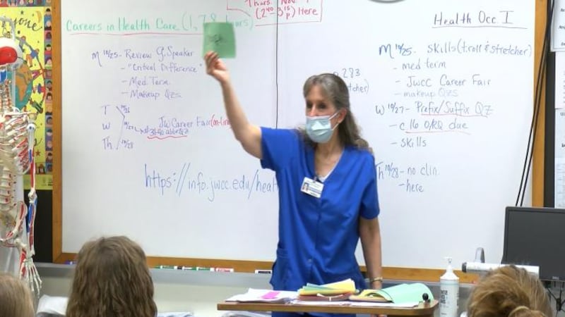Dana Trantor was the recipient of the WGEM Golden Apple Award in October.